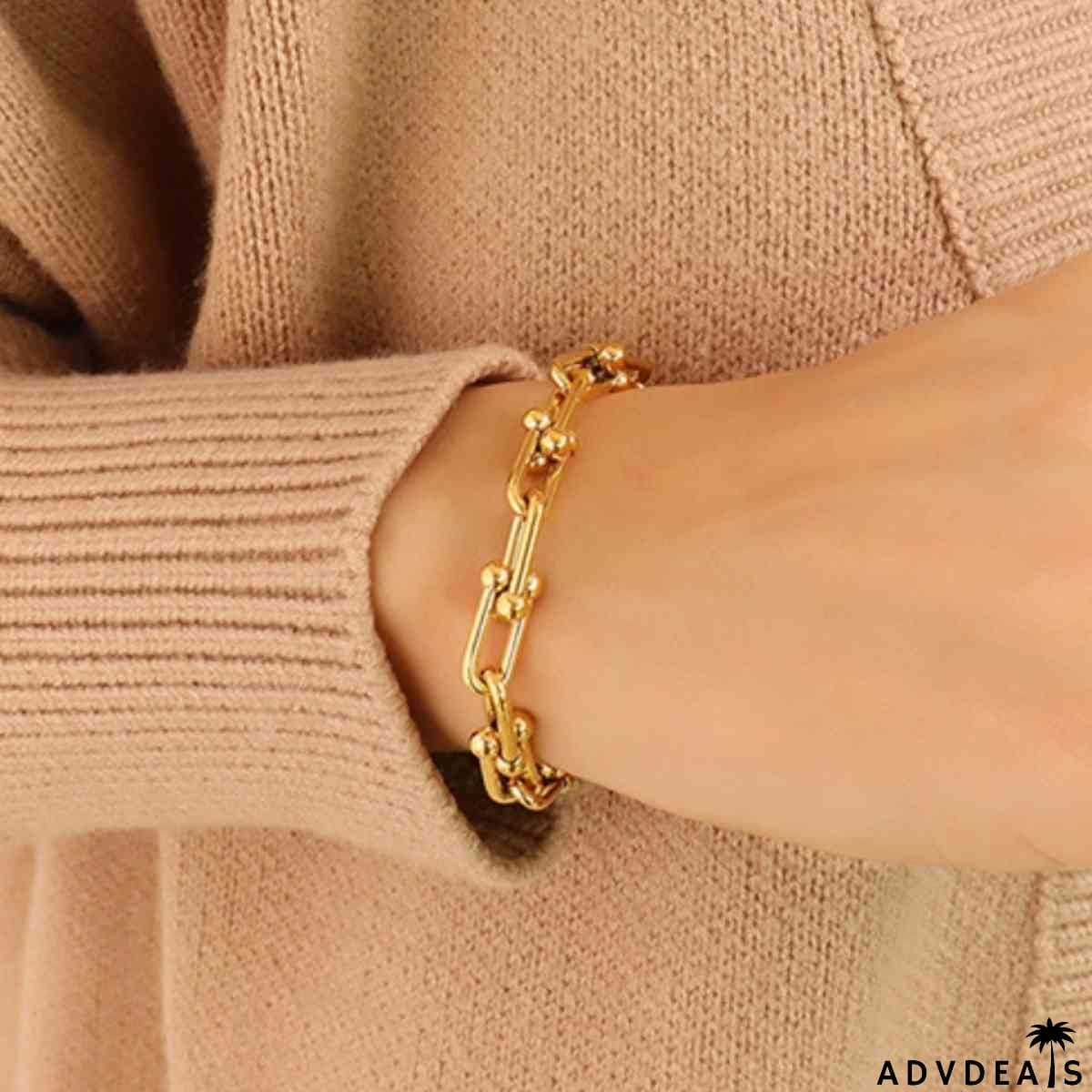 Chunky Chain Titanium Steel Bracelet