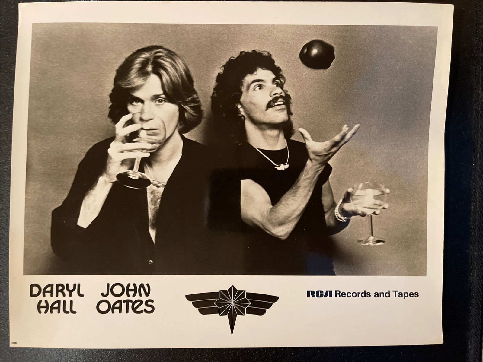 RARE! Great Early Hall & Oates RCA Promotional Photo Poster painting