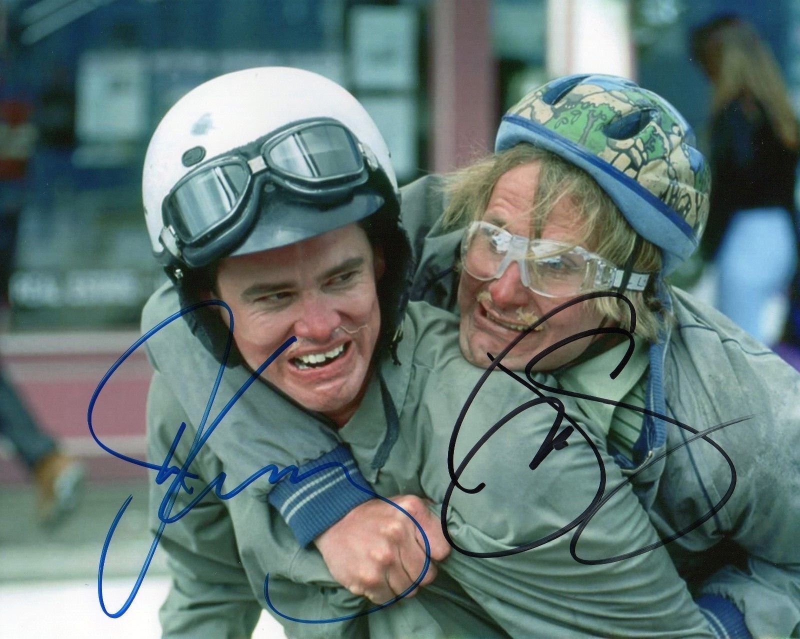 JIM CARREY & JEFF DANIELS AUTOGRAPHED SIGNED A4 PP POSTER Photo Poster painting PRINT 2