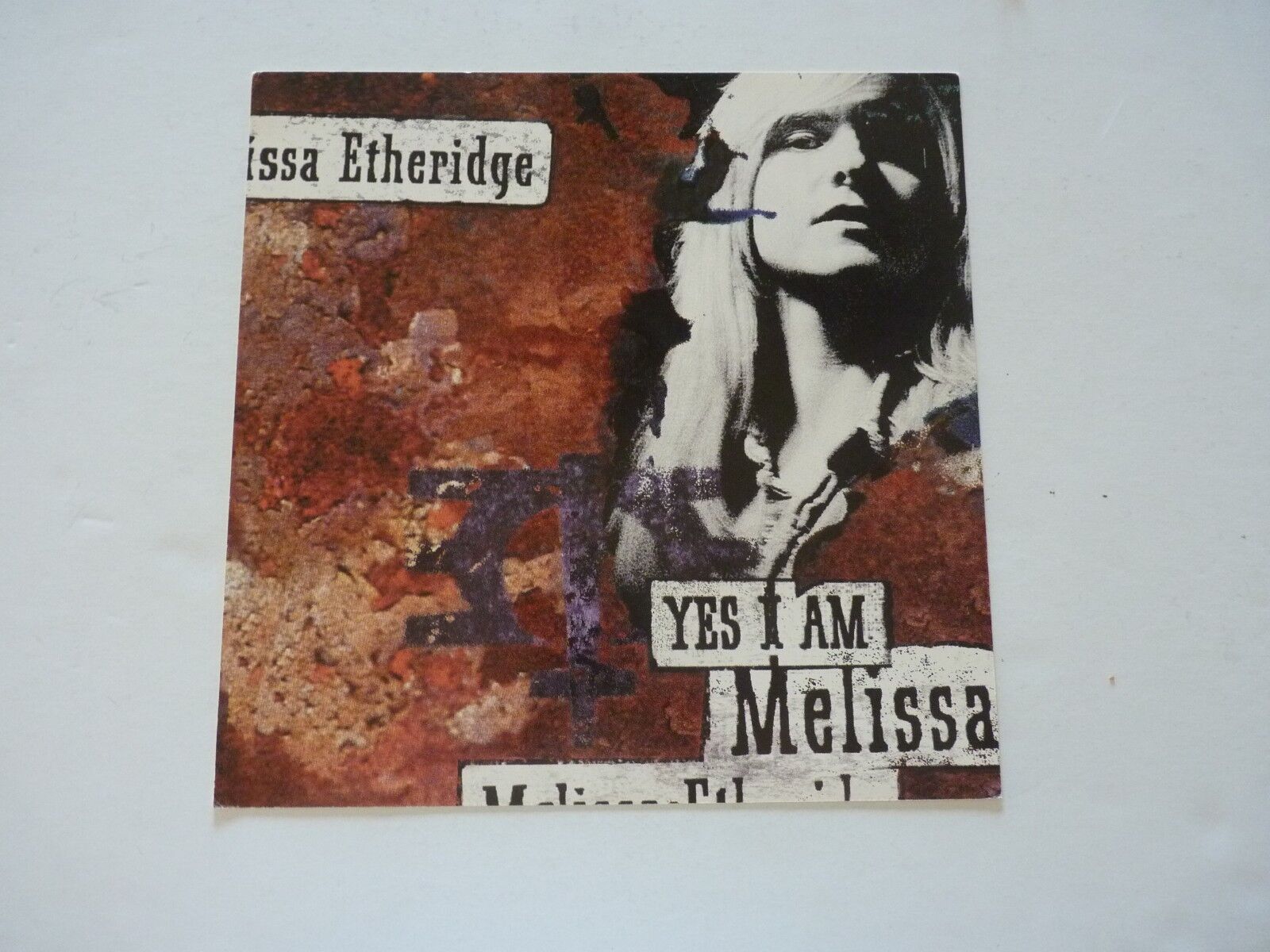 Melissa Etheridge Yes I Am 1993 Promo LP Record Photo Poster painting Flat 12x12 Poster