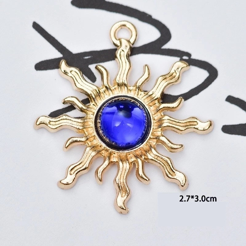 10 Pcs/package Minimalist Sun Alloy Plating Inlay Jewelry Accessories