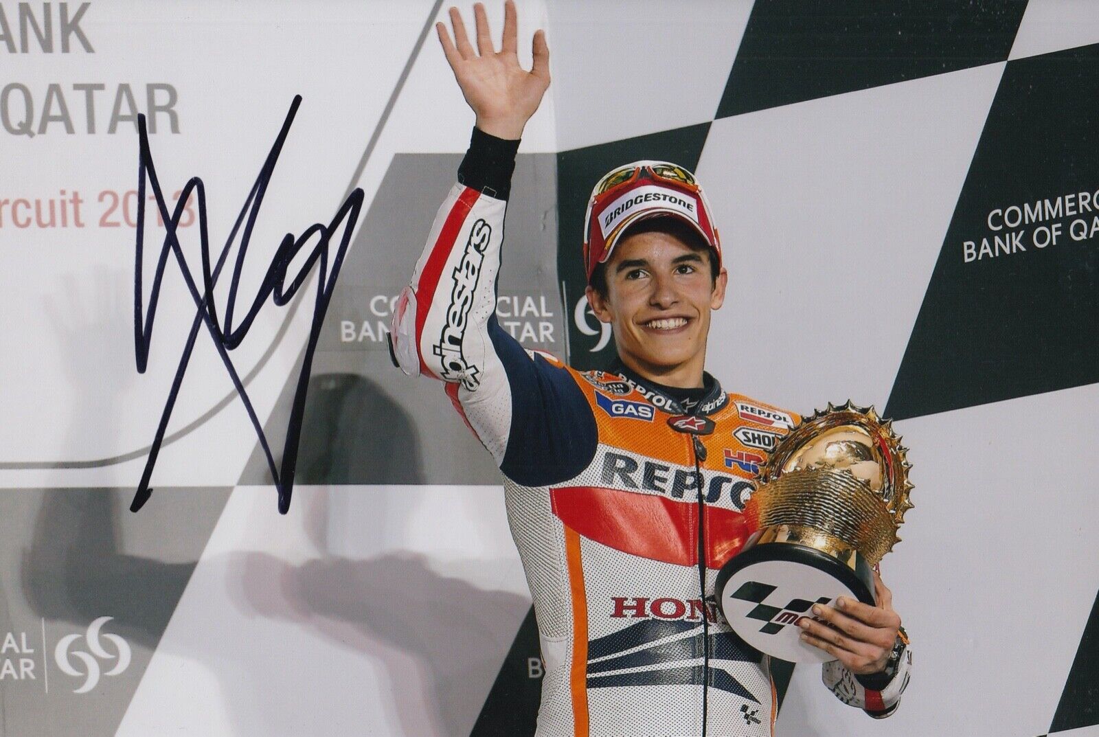 Marc Marquez Hand Signed 12x8 Photo Poster painting MotoGP Autograph Repsol Honda 1