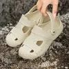  2025 summer new EVA non-slip driving sandals and slippers beach hole shoes men/women universal