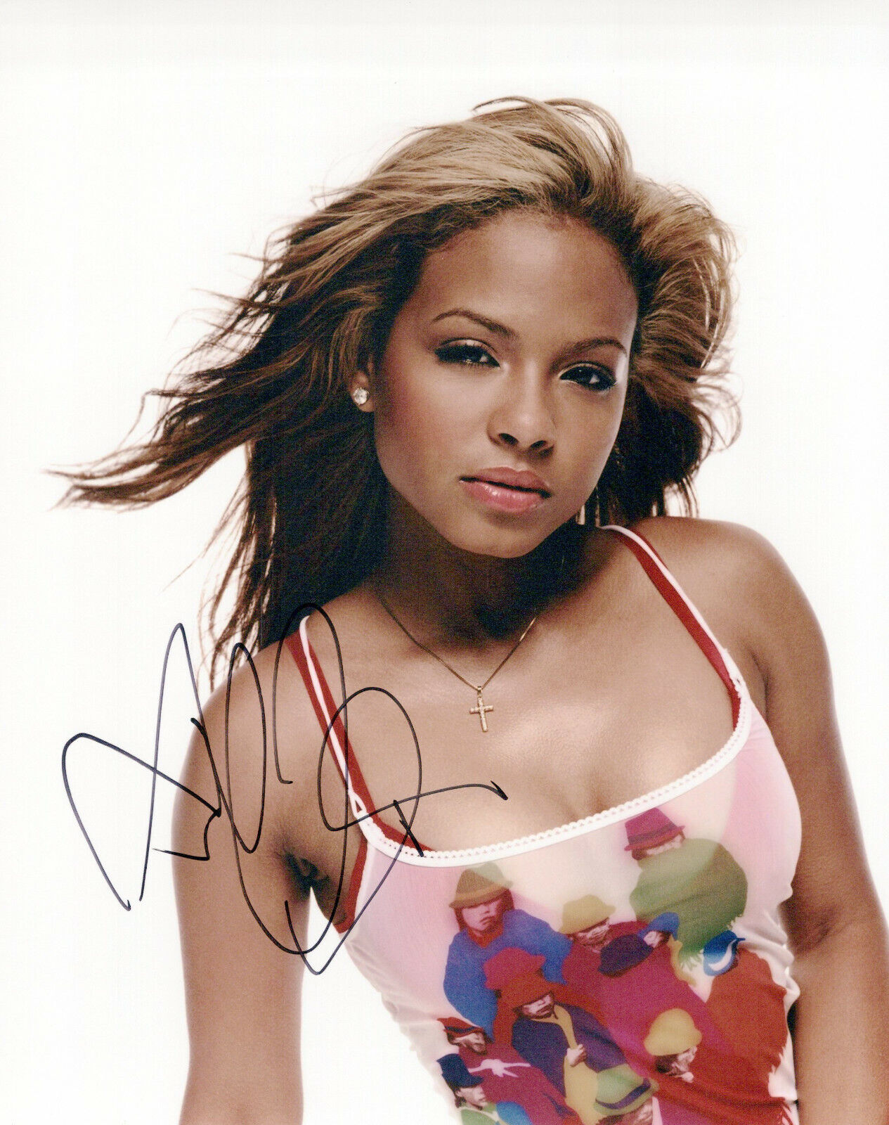 Christina Milian glamour shot autographed Photo Poster painting signed 8X10 #6