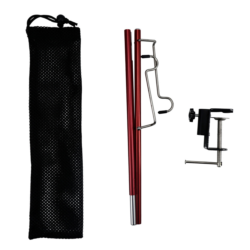 

Portable Tent Pole Lamp Holder Hook Outdoor Camping Picnics Light Hanger, Red, 501 Original