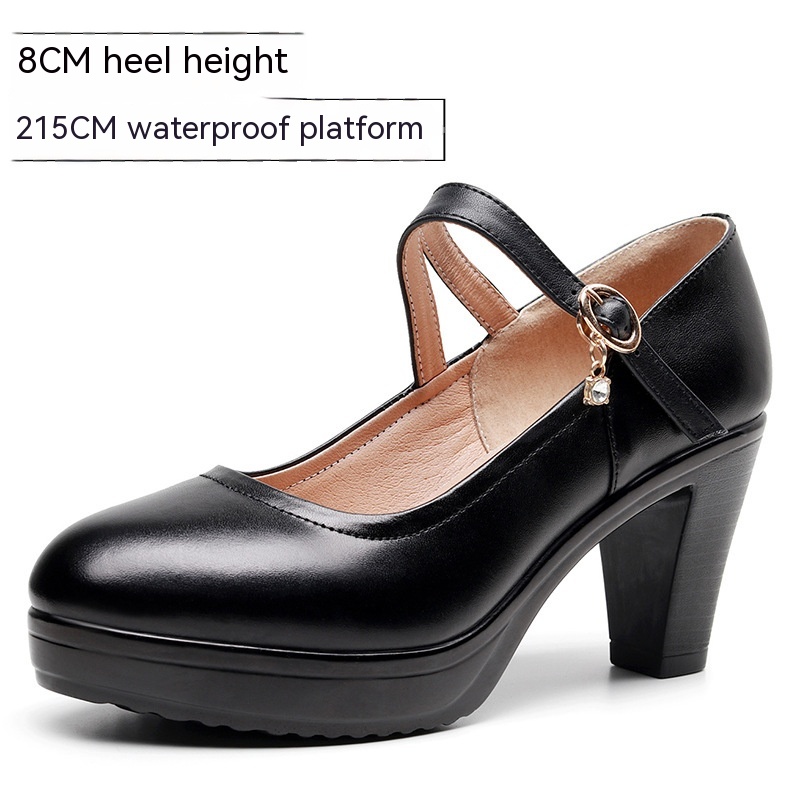 Mature Women Shallow Mouth High Heel Shoes
