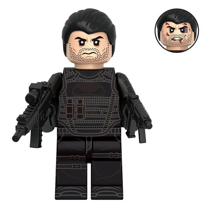 Punisher (War Zone) Custom Marvel Superhero Minifigure Minifigure Bricks monstertoys