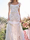 Lacy Crochet Empire Maxi Dress