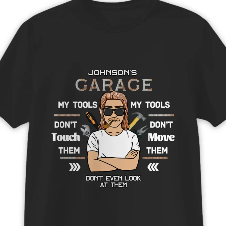 Personalized T-Shirt -Gift For Grandpa Garage