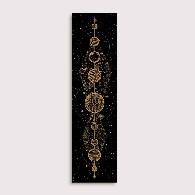 Moon Phase Tapestry Wall Hanging Lunar Eclipse Cycle Psychedelic Carpet Sun Moon Tapestries Bohemian Psychedelic Wall Decoration