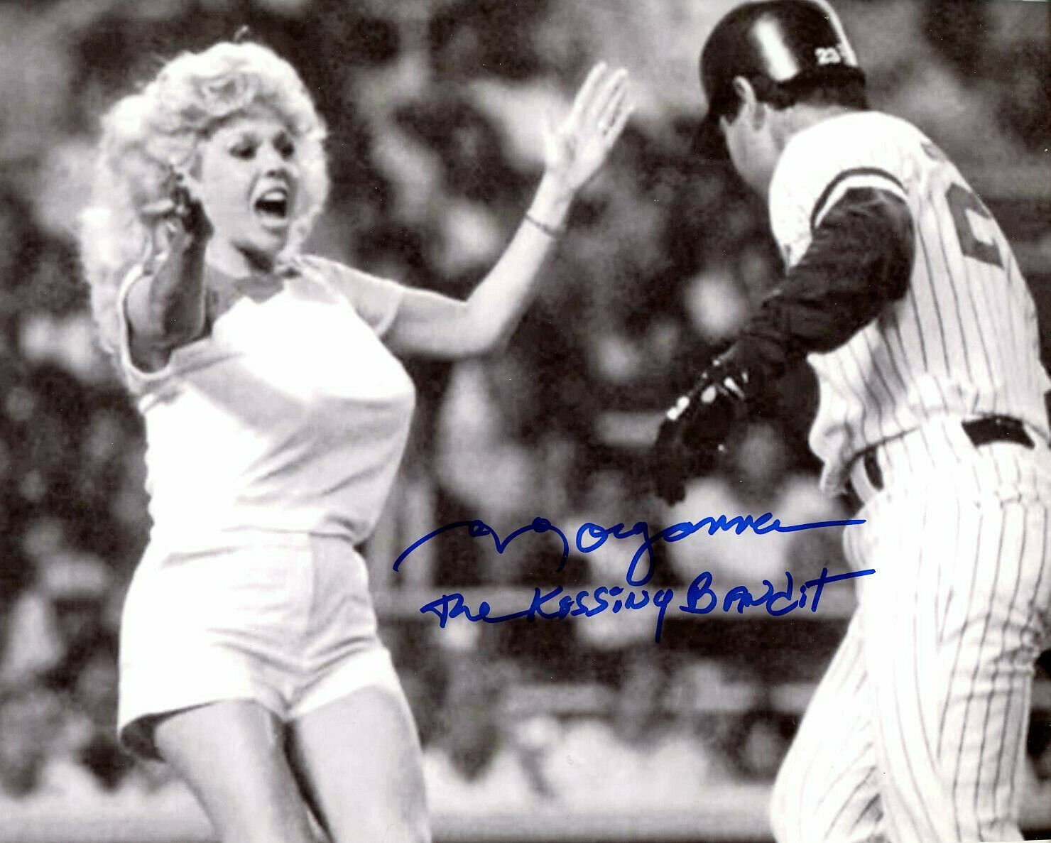 Morganna autographed 8x10 The Kissing Bandit Playboy#6