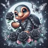 Rose Turtle-11CT Stamped Cross Stitch 40*40cm/15.75*15.75in tapestrymarket
