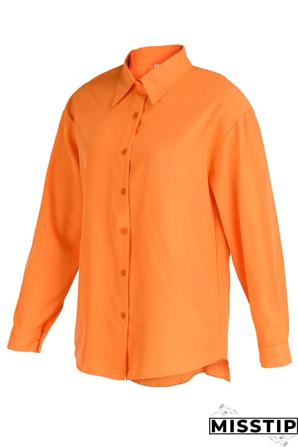 Green Casual Solid Patchwork Buckle Turndown Collar Tops