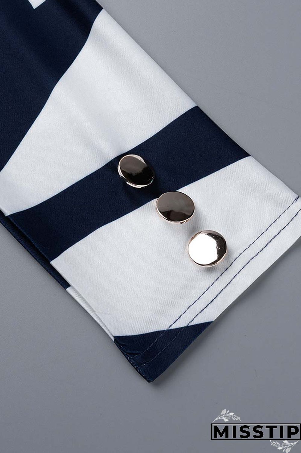 Black khaki Casual Print Hollowed Out Turtleneck Tops