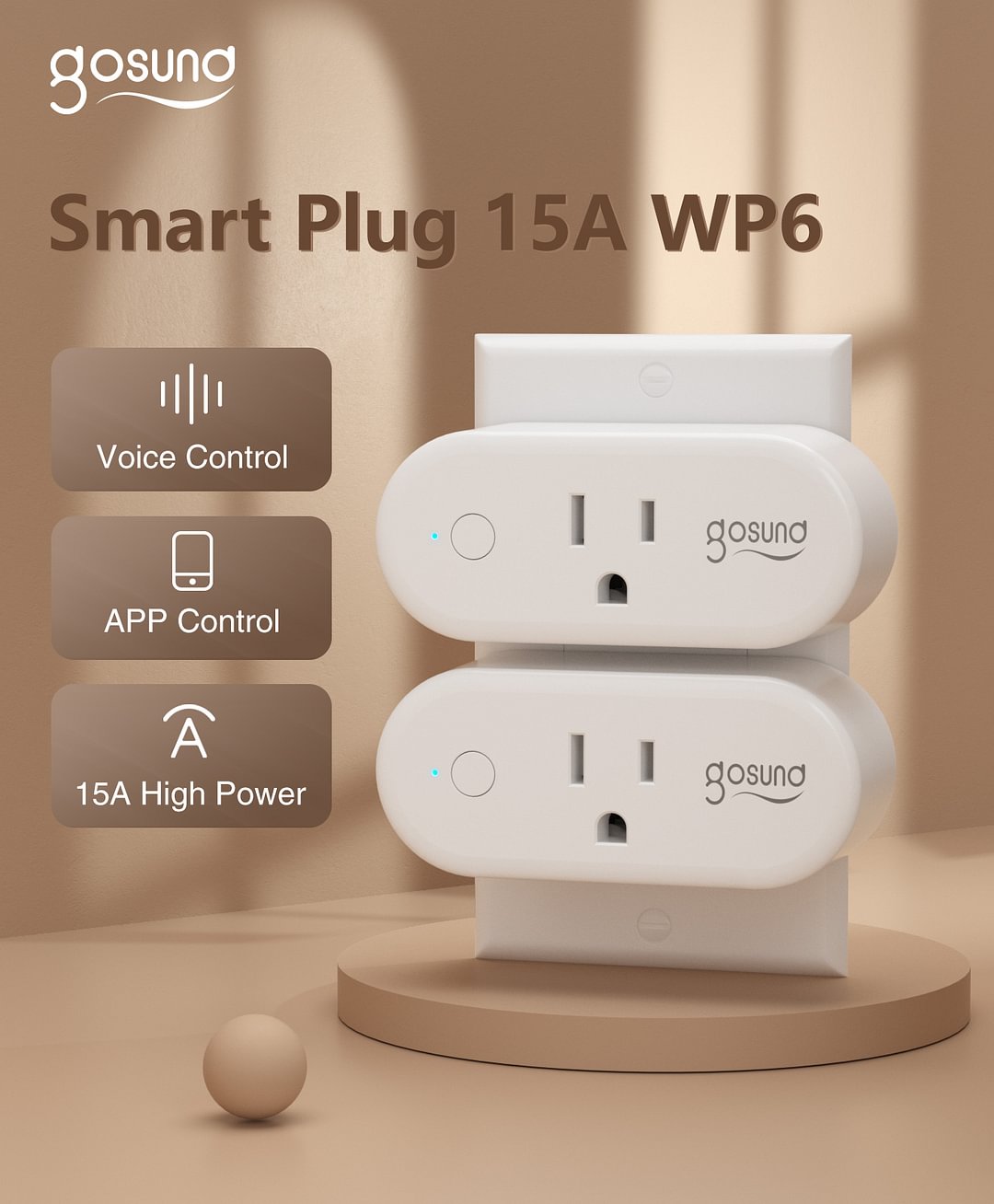 Smart Plug WP6 2-Pack (Homekit)