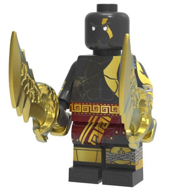 Kratos (Dark Odyssey) God of War Custom Video Game Minifigure Minifigure Bricks monstertoys