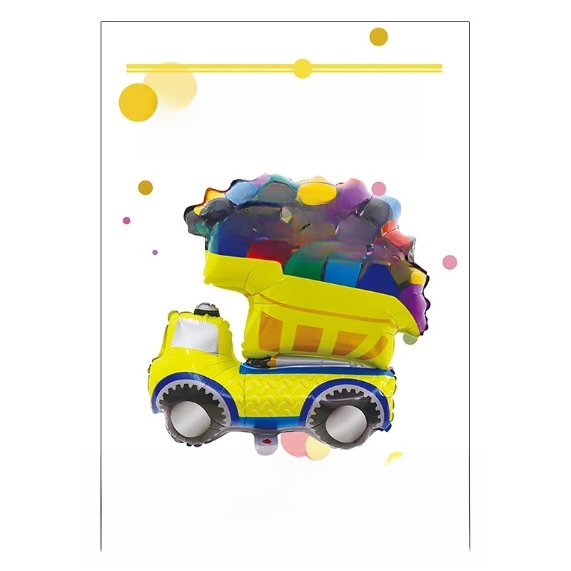 Birthday Cartoon Style Cute Car Airplane Aluminum Film Indoor Party Balloons