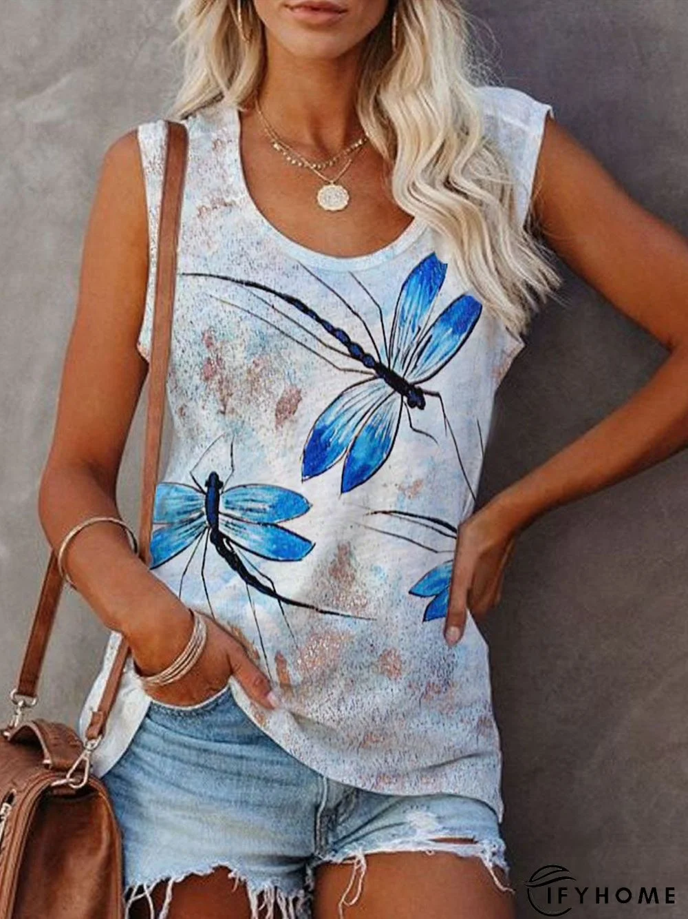 Casual Floral-Print Animal T-shirt | IFYHOME