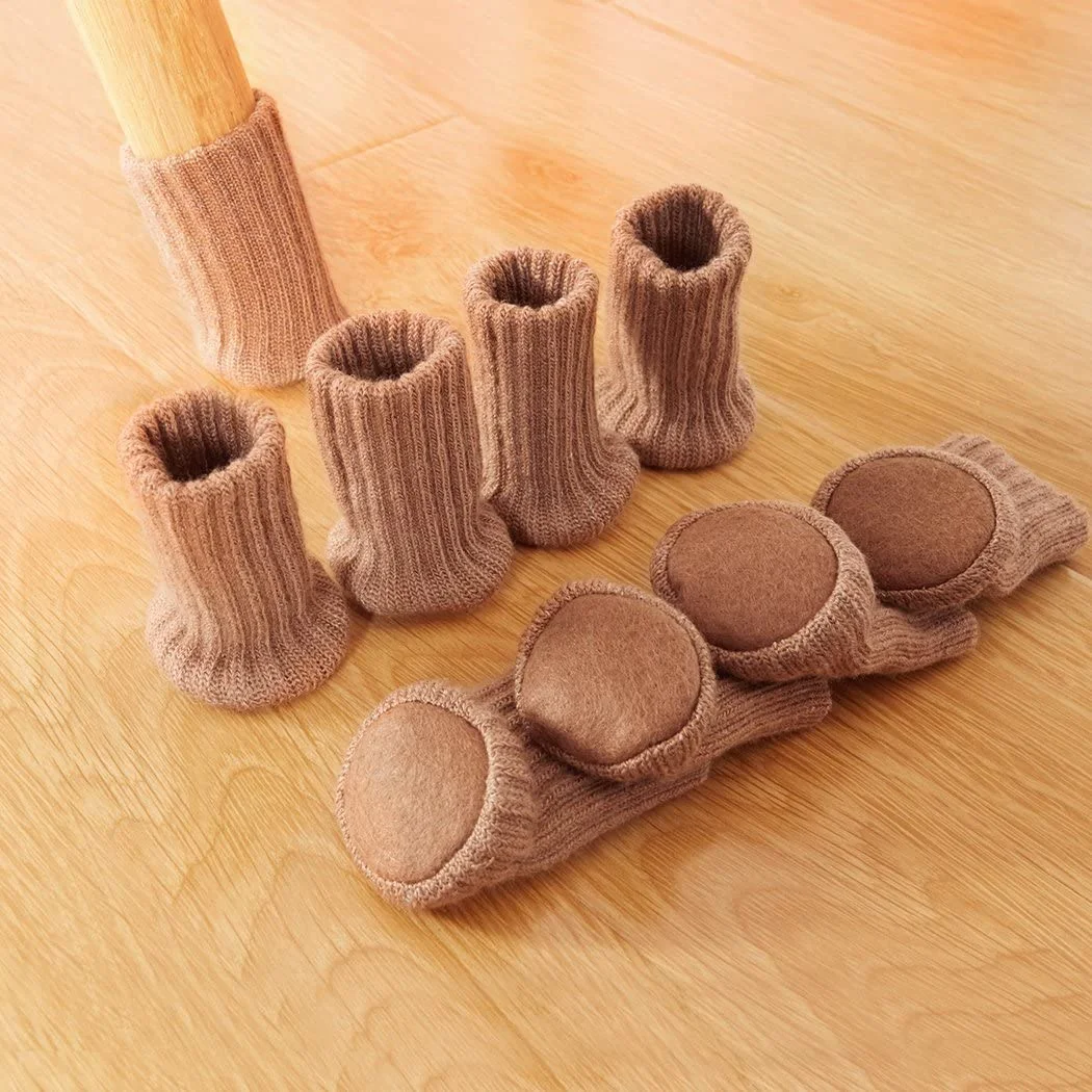 Letclo™ 24pcs Furniture Pads High Elastic Floor Protectors Chair Leg Feet Socks Covers Furniture Caps Set letclo Letclo