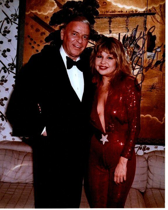 PIA ZADORA Signed Autographed w/ FRANK SINATRA Photo Poster painting