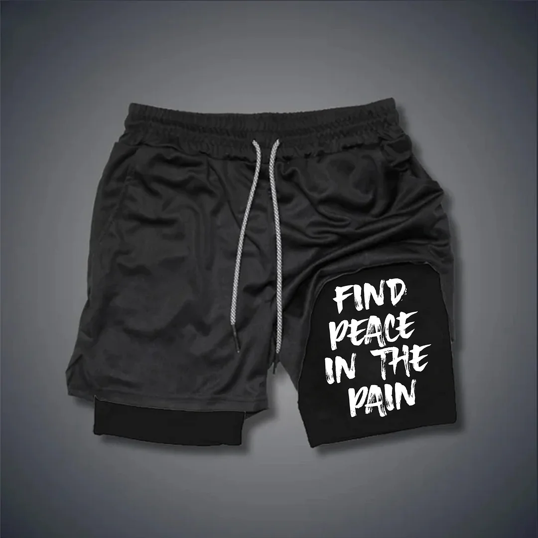 Find Peace In The Pain Print Men's Shorts -  