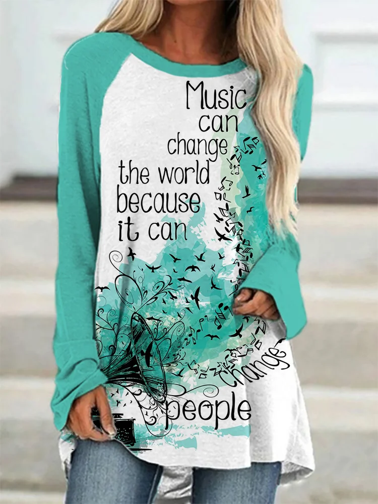 Music Can Change The World A Line T Shirt