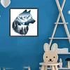 Wolf - Rundbohrer Diamant Malerei - 30 * 30cm