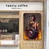 Pin up girl - Panneaux en &eacute;tain m&eacute;tallique(30*40cm)