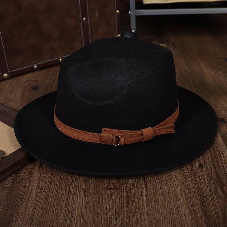 French Top Hat Retro Gentleman 56-58cm Woolen Hat