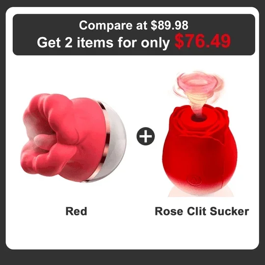 Suction Tongue Licking Swinging Clitoral Vibrator Oral Sex Toy