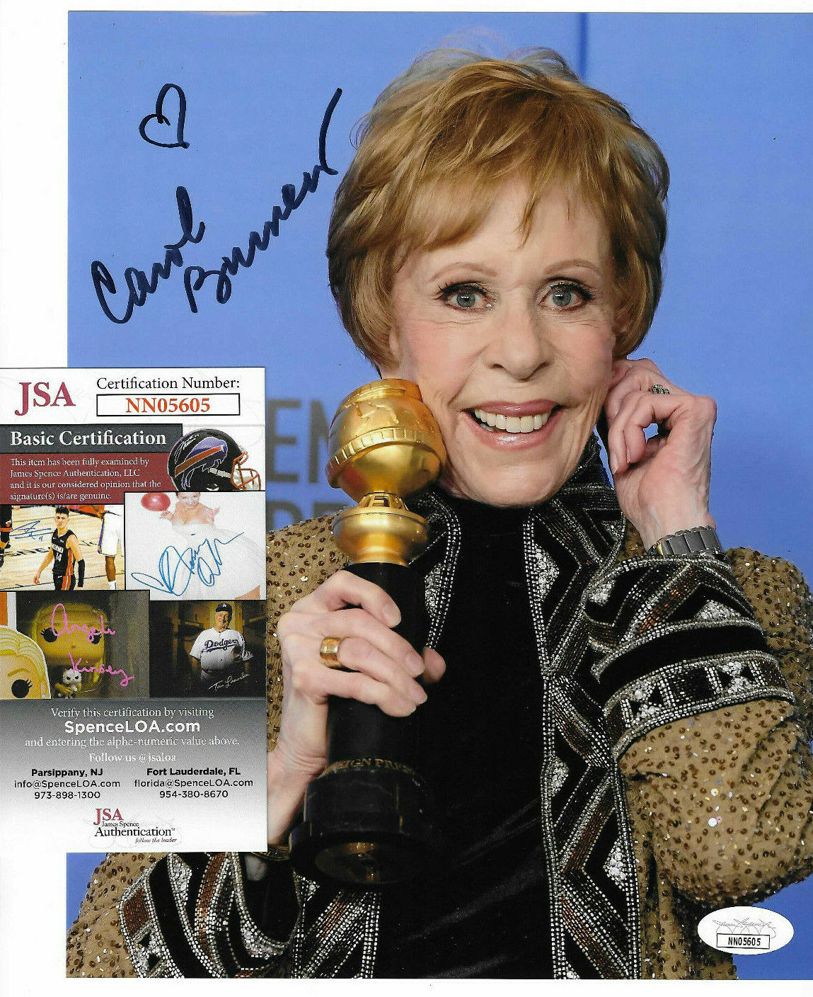 Carol Burnett Authentic Signed 8x10 Photo Poster painting Autographed, Pulling Ear, JSA COA