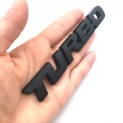 Dronehint Car Accessories Black 3D Metal TURBO Logo Emblem Badge Sticker Decal Decor Parts (For: Acura) Parts