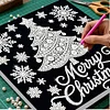 uk.everydayedeals DIY Pearl Painting With Frame - Handmade Self-Adhesive Pearls - Christmas Tree(25*25cm)