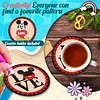 8pcs Cartoon DIY Diamond Painting Holz Untersetzer Kits mit Halter (zwei Mäuse)