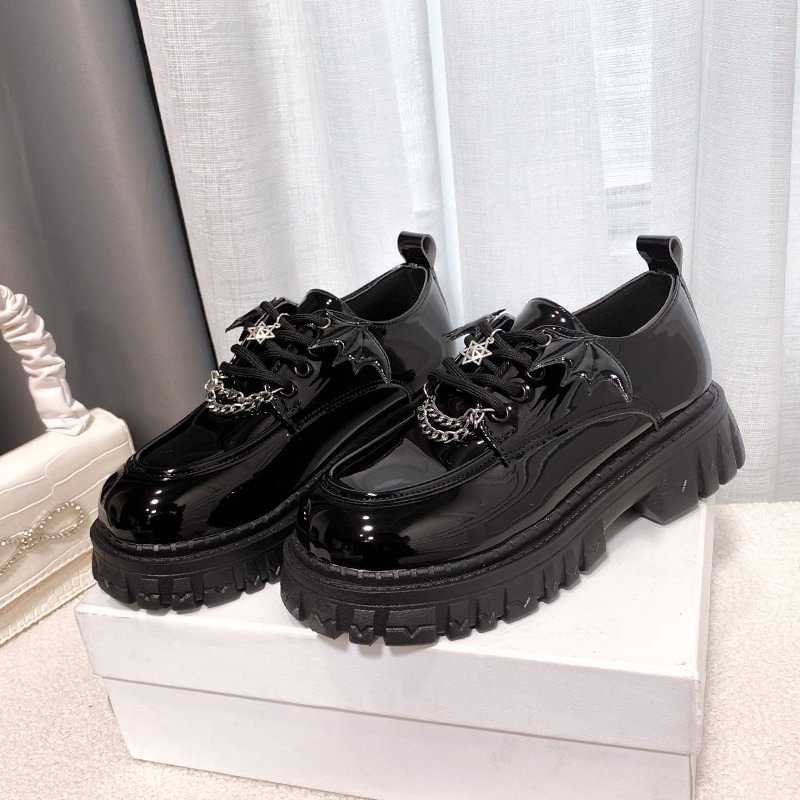 Fashion Chain Small Leather Shoes With Wings-PABIUYOU- Women's Fashion Leader