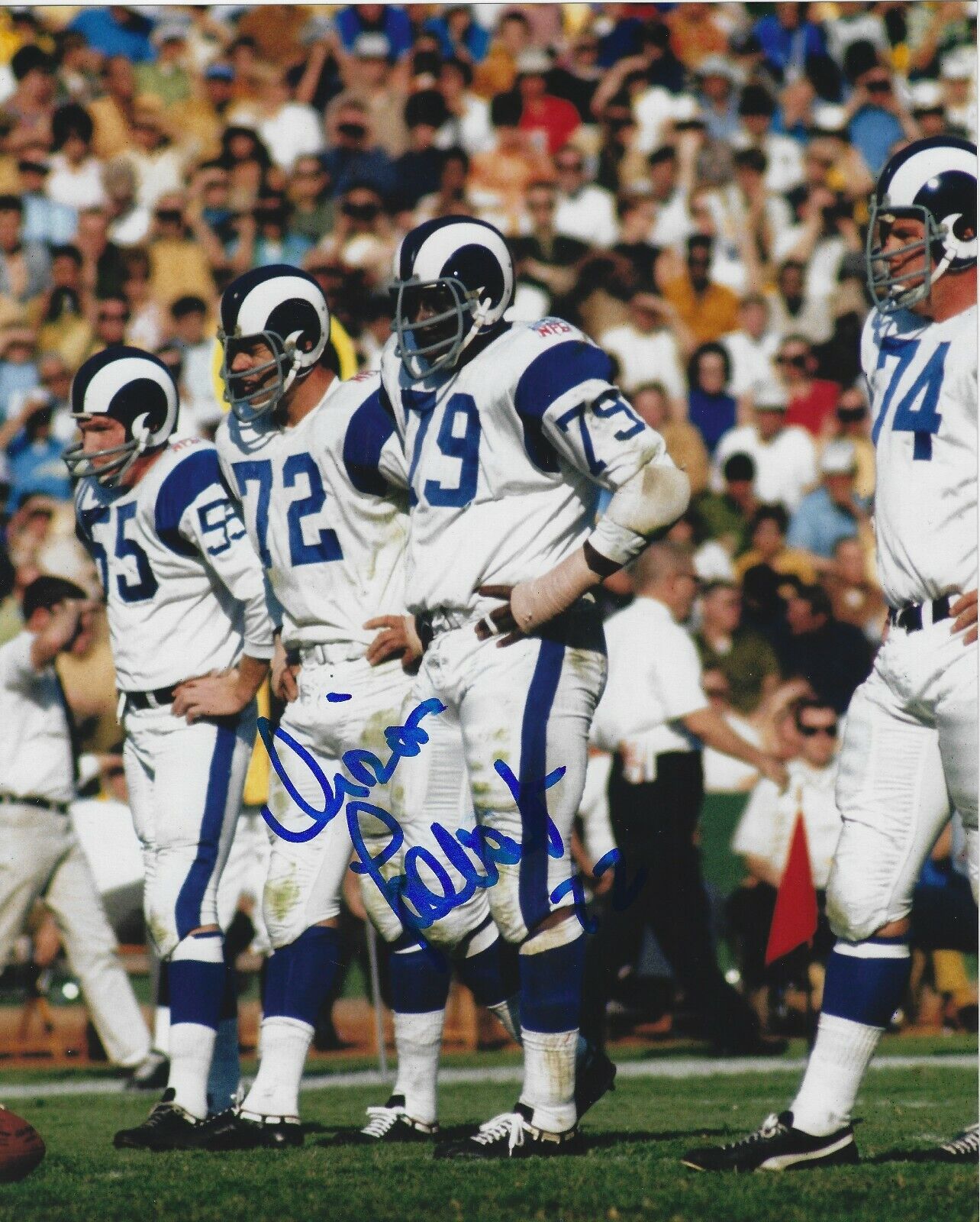 Autographed DIRON TALBERT Los Angeles Rams 8x10 Photo Poster painting w/COA