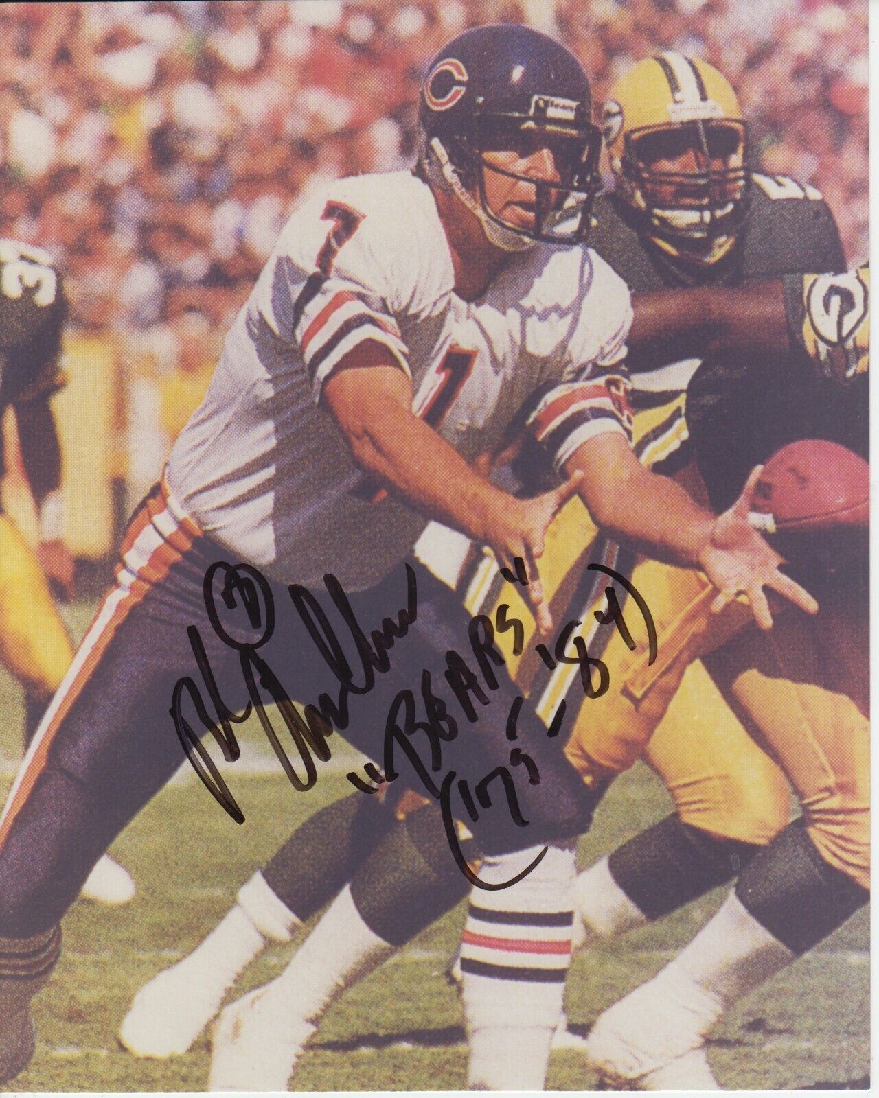 Bob Avellini #0 8x10 Signed Photo Poster painting w/ COA Chicago Bears -