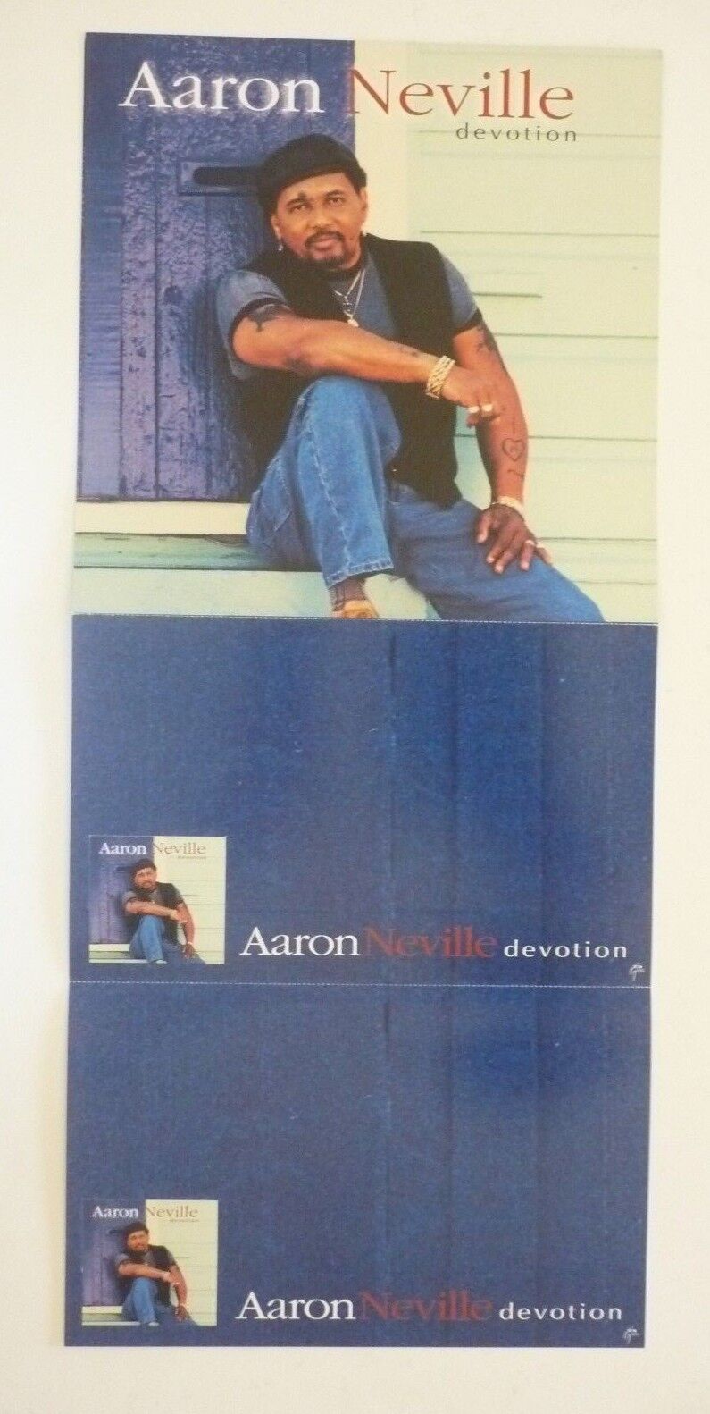 Aaron Neville Devotion LP Record Photo Poster painting Flat 12x24 Poster