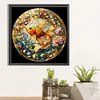 Diamond Painting -DIY Full Square Drill Stained Glass Gold Goldfish(45*45CM)