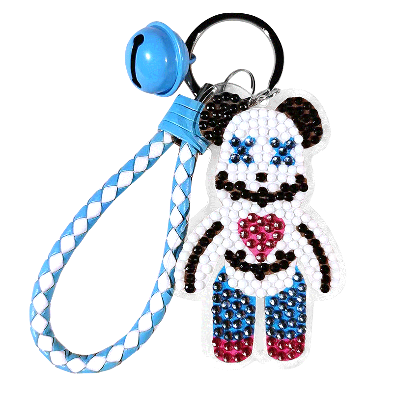 DIY Diamond Painting Keychain Bearbrick
