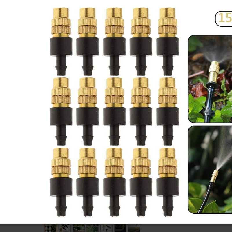 

15pcs Bronze Watering Misting Nozzle Garden Lawn Drip Irrigation Spray Head, 501 Original