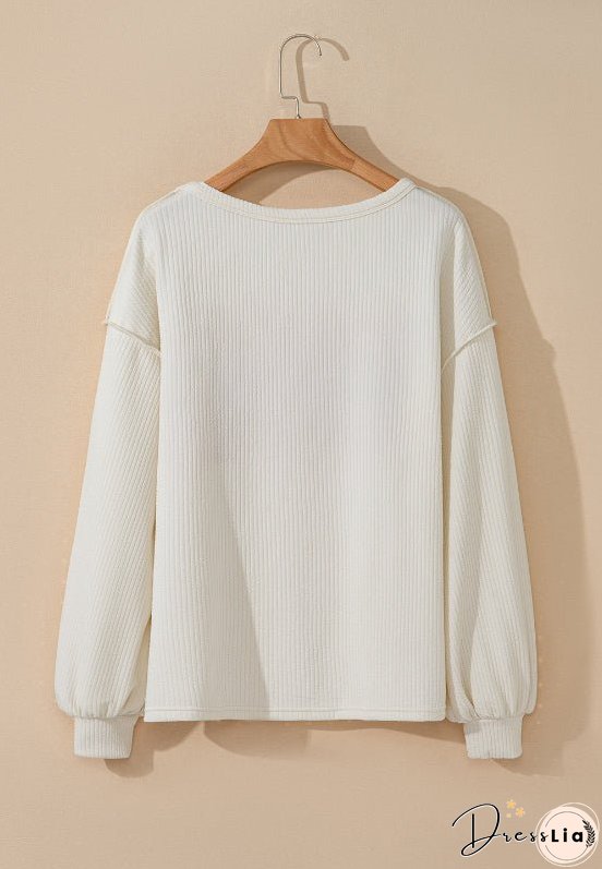 Color Block Long Sleeve Sweatshirt
