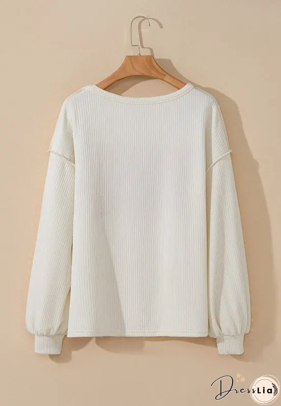 Color Block Long Sleeve Sweatshirt