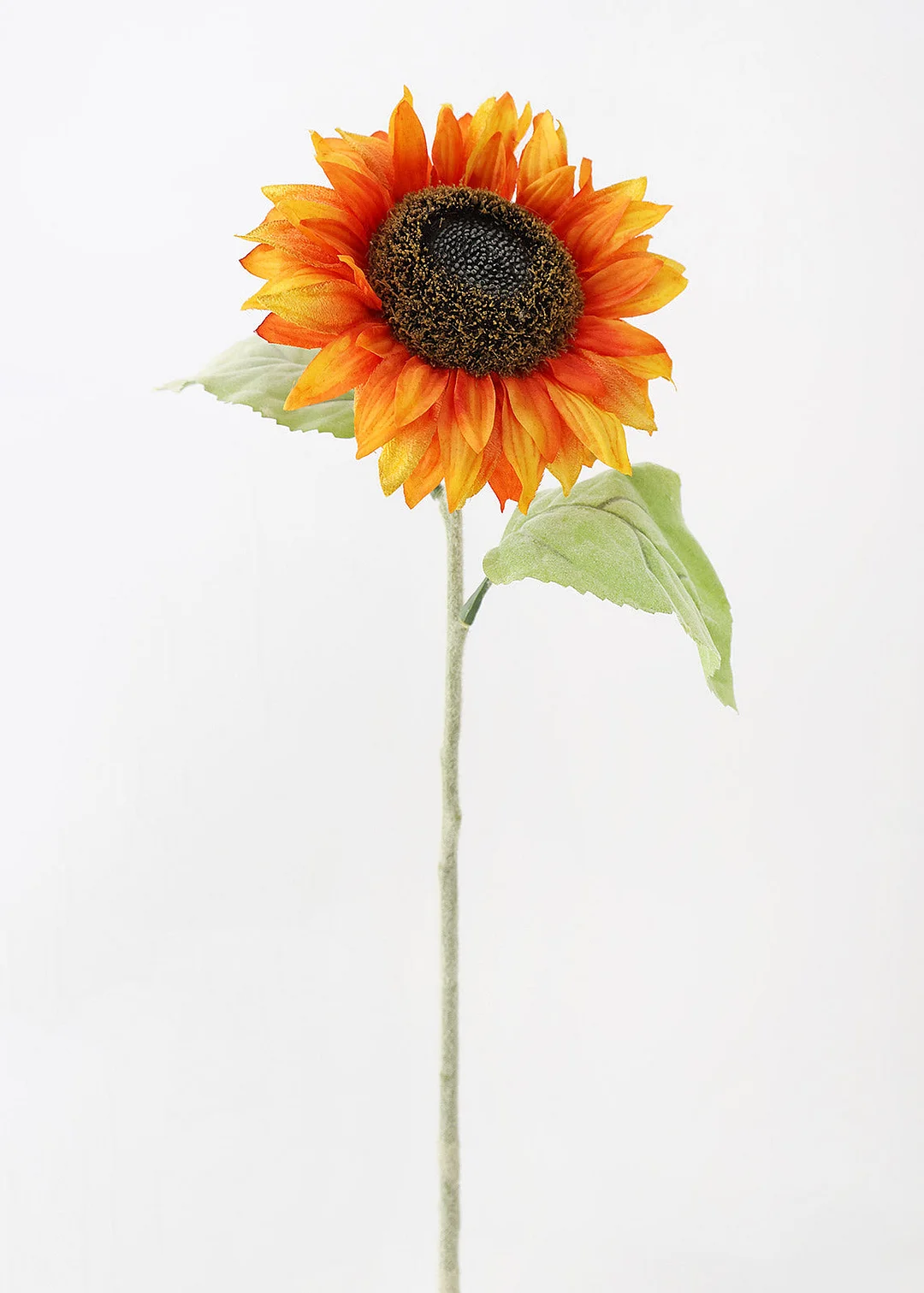 Fake Sunflower in Flame Orange - 25"