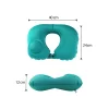 Cuscino portatile a forma di U con compressione per gonfiare