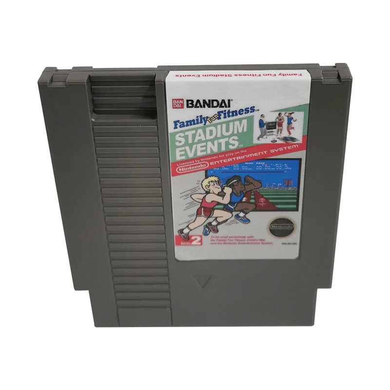 Family Fun Fitness Stadium Events For Nintendo NES - 8 Bit Game Cartridge