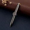 Fidget Gyro LED Light Luminous Pen Decompression Pen Metal Pen Multifunctional Student Ballpoint Pen Anti-Stress Anxiety Gift Pen