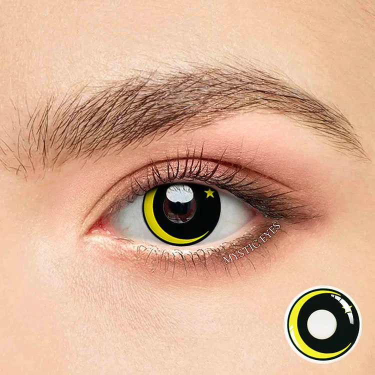Moon Star-Yellow Halloween Contact Lenses