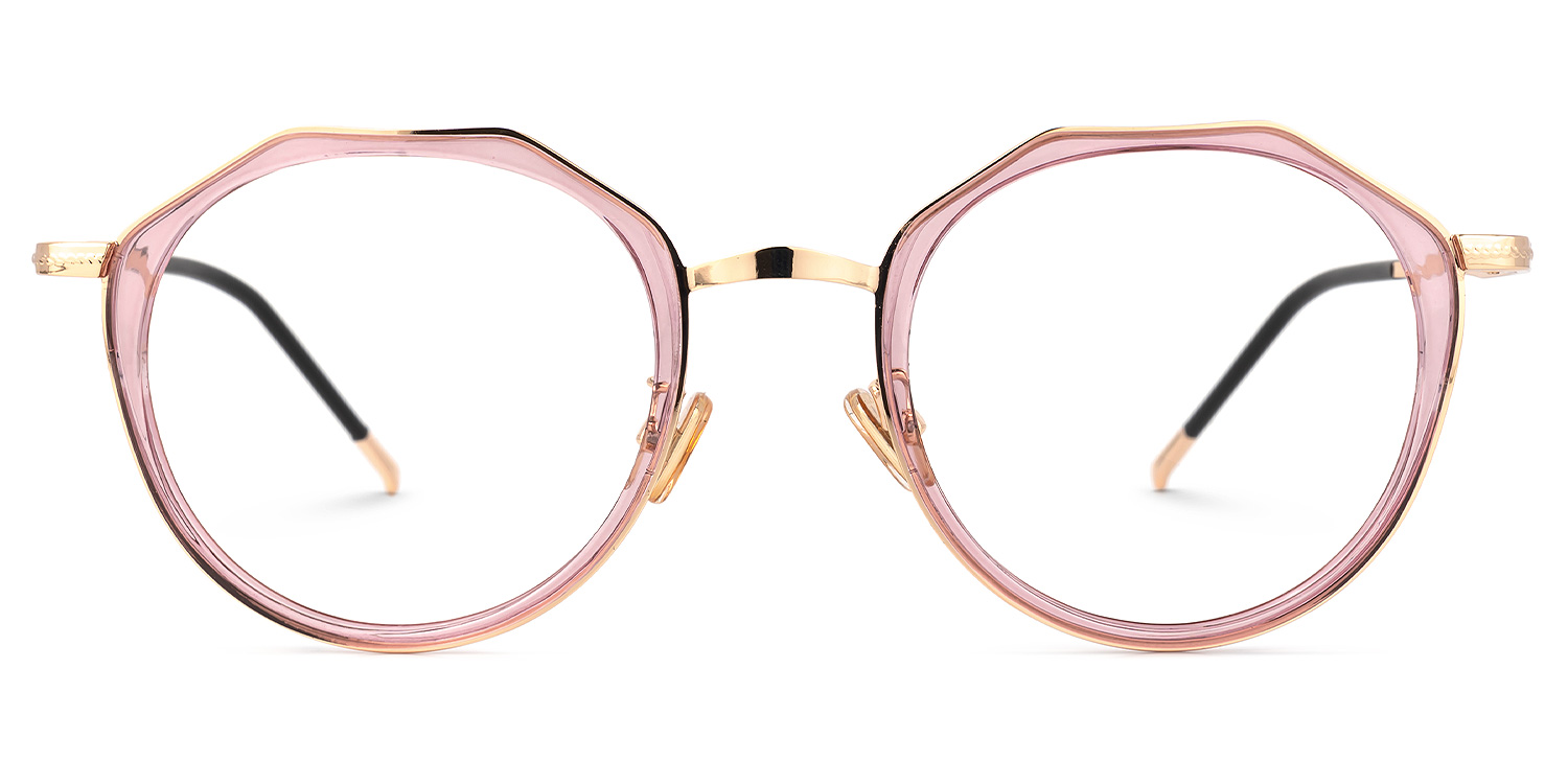 Helewise Rosa Geometrisch Brille Rosa