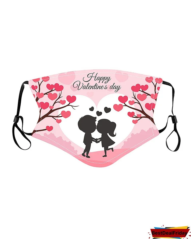 Valentine's Day Print PM2.5 Filter Breathable Face Mask P8122559805